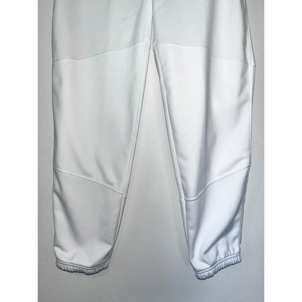 Nike Youth Kids White Baseball Softball Pants Size Medium NWT $35 Black Logo
